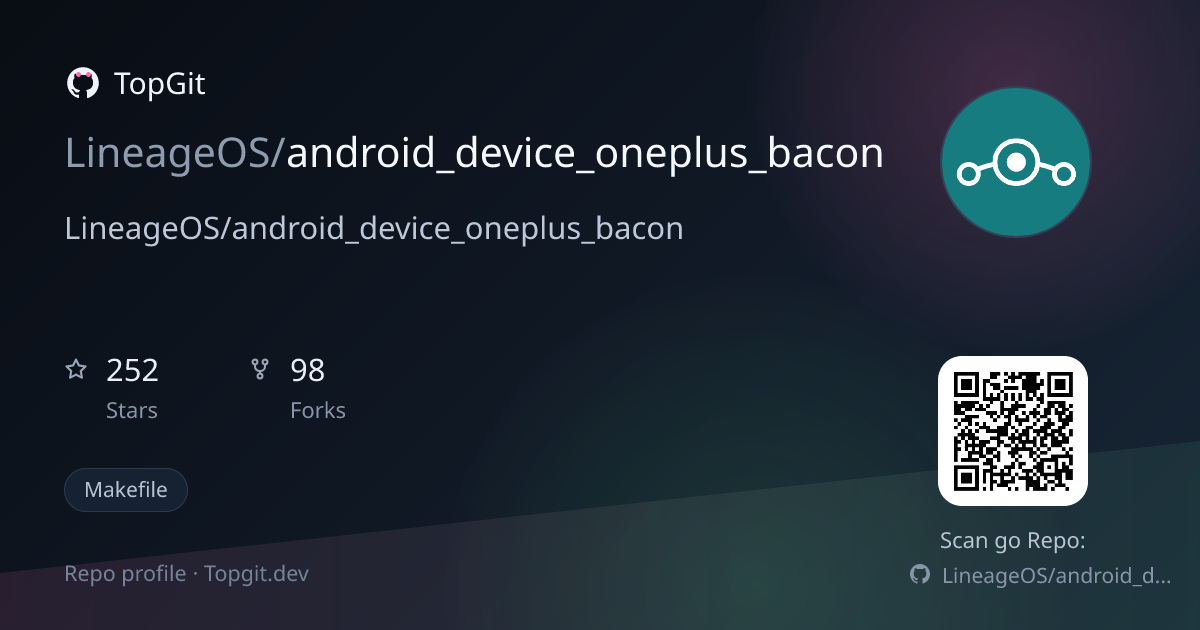 TopGit repo profile image for LineageOS/android_device_oneplus_bacon