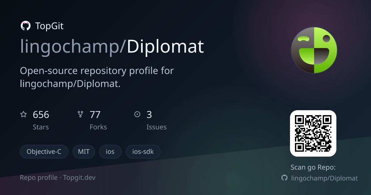 TopGit repo profile image for lingochamp/Diplomat