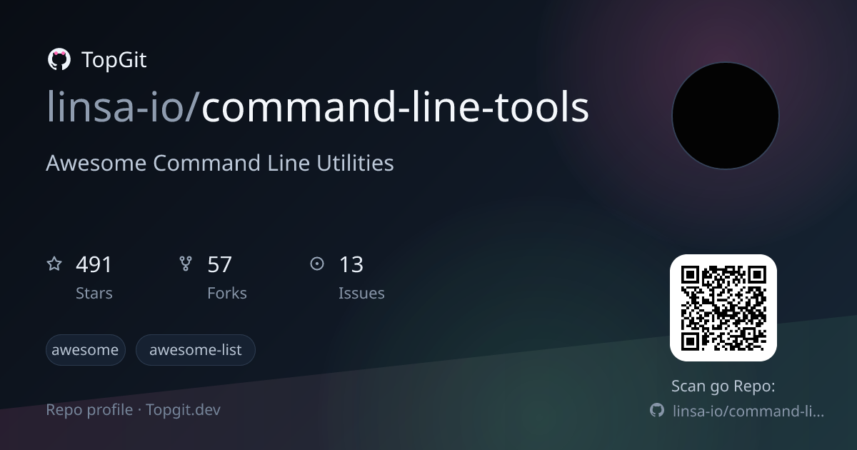 TopGit repo profile image for linsa-io/command-line-tools