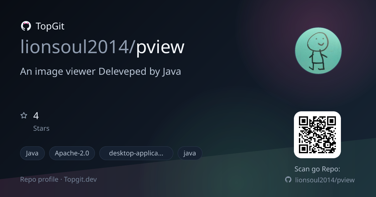 TopGit repo profile image for lionsoul2014/pview
