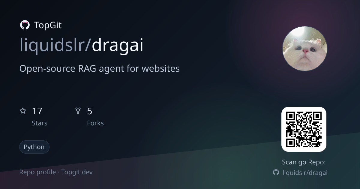 TopGit repo profile image for liquidslr/dragai