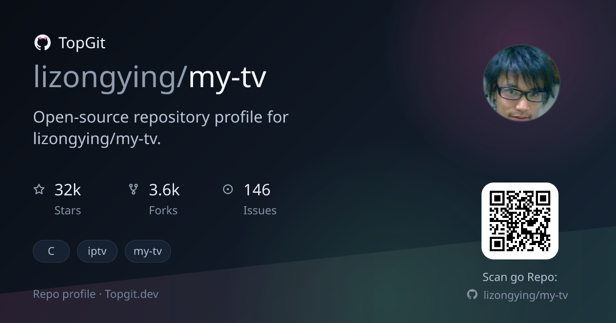 TopGit repo profile image for lizongying/my-tv