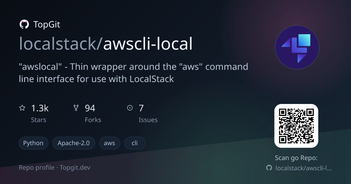 TopGit repo profile image for localstack/awscli-local