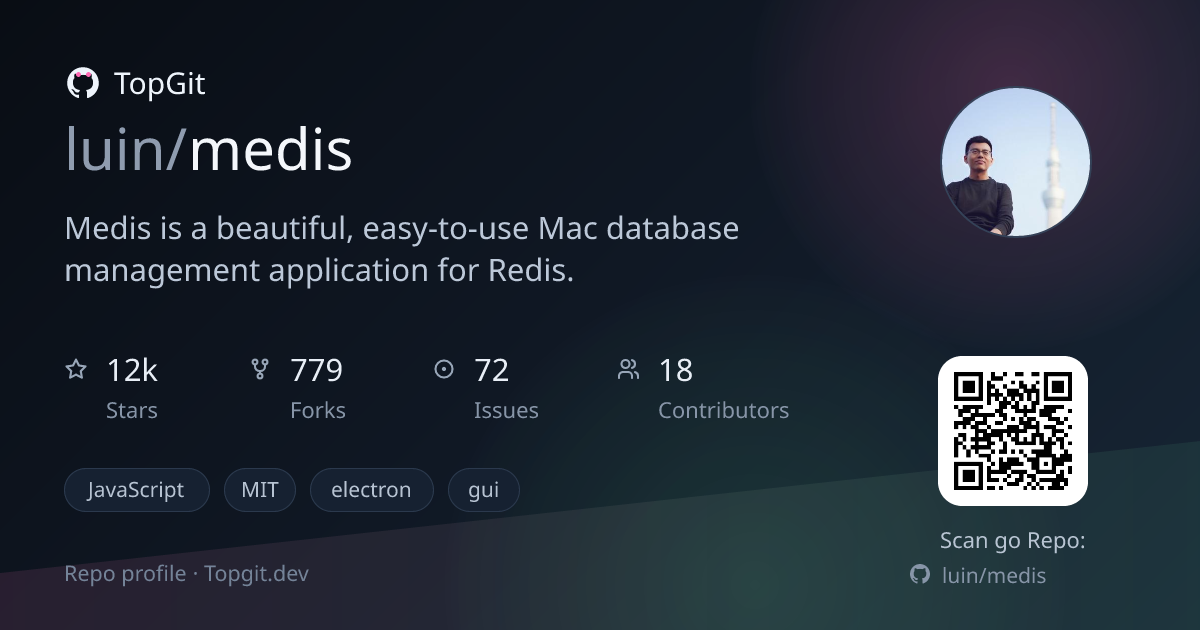TopGit repo profile image for luin/medis