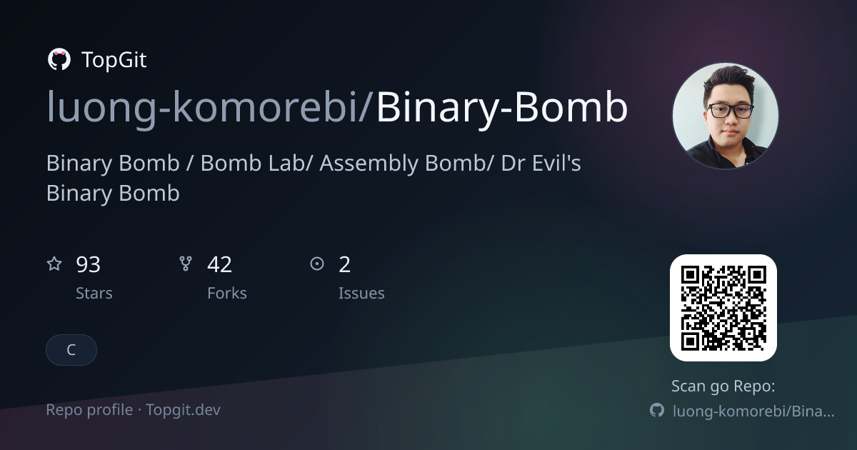 TopGit repo profile image for luong-komorebi/Binary-Bomb