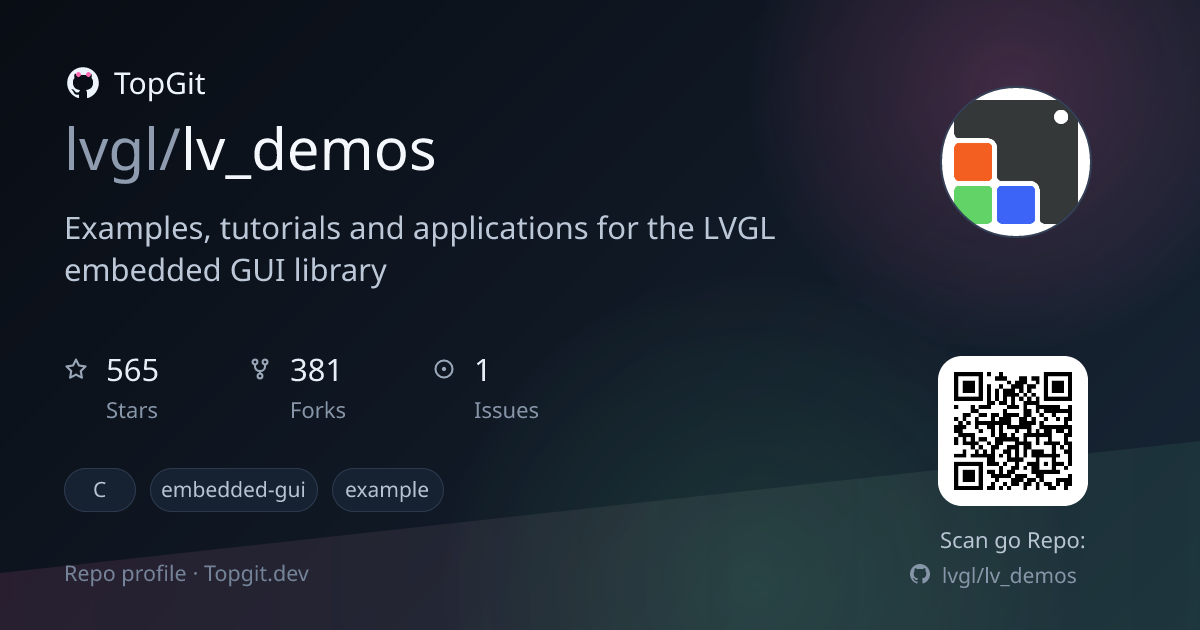 TopGit repo profile image for lvgl/lv_demos