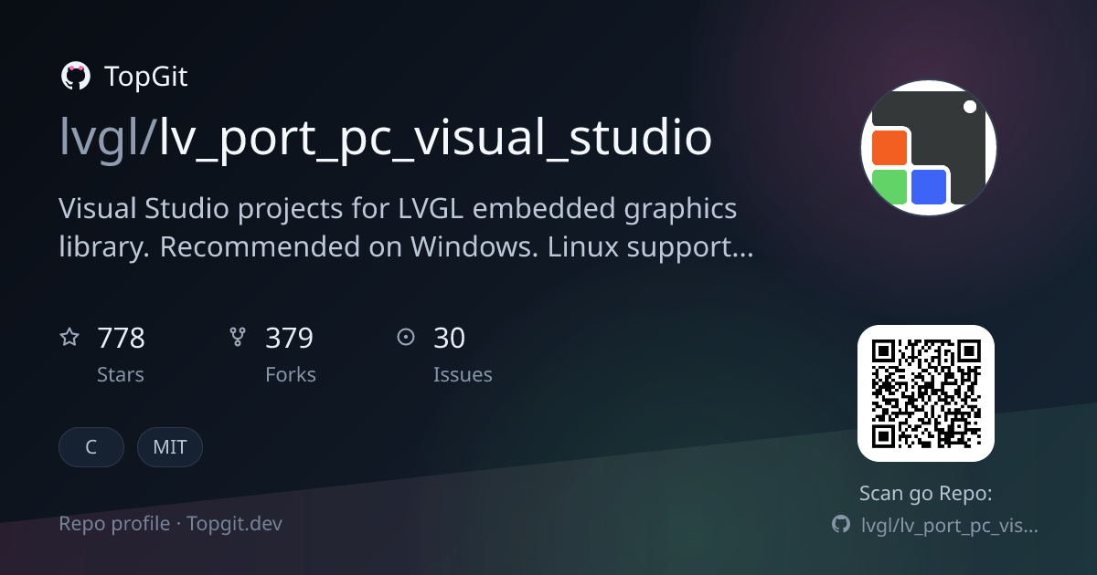 TopGit repo profile image for lvgl/lv_port_pc_visual_studio