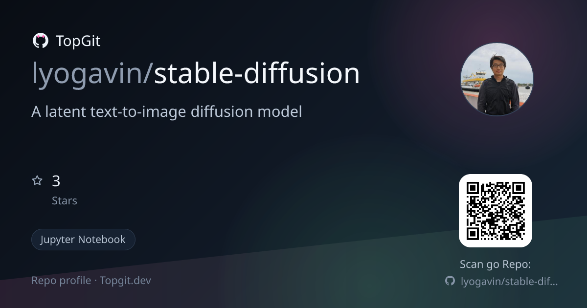 TopGit repo profile image for lyogavin/stable-diffusion