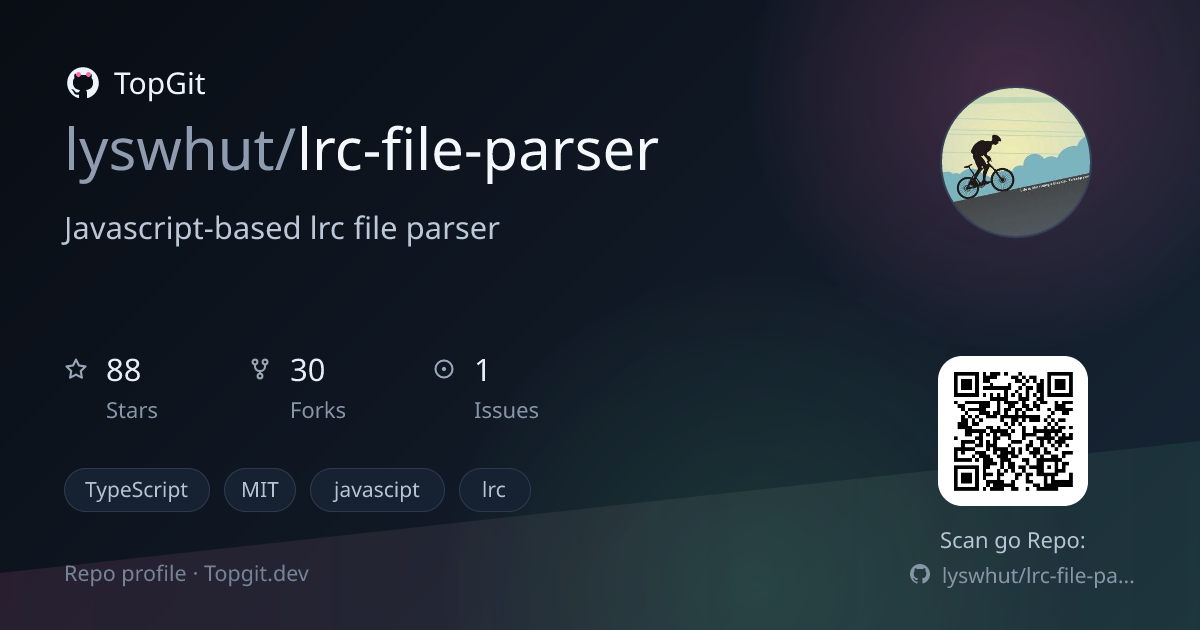 TopGit repo profile image for lyswhut/lrc-file-parser