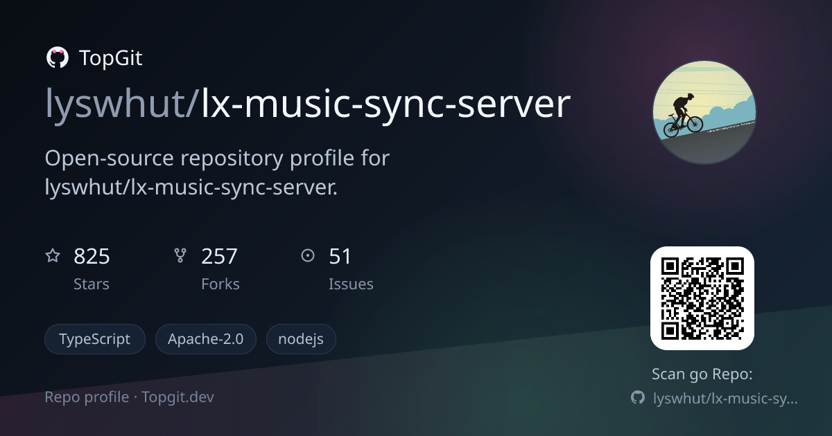 TopGit repo profile image for lyswhut/lx-music-sync-server