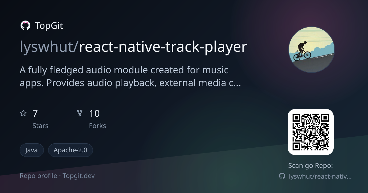 TopGit repo profile image for lyswhut/react-native-track-player