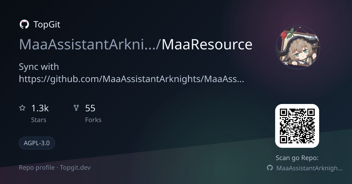 TopGit repo profile image for MaaAssistantArknights/MaaResource