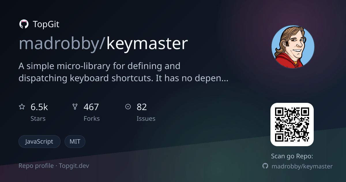 TopGit repo profile image for madrobby/keymaster