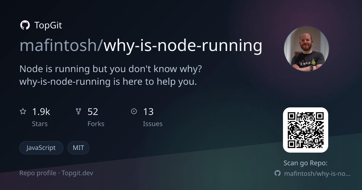 TopGit repo profile image for mafintosh/why-is-node-running