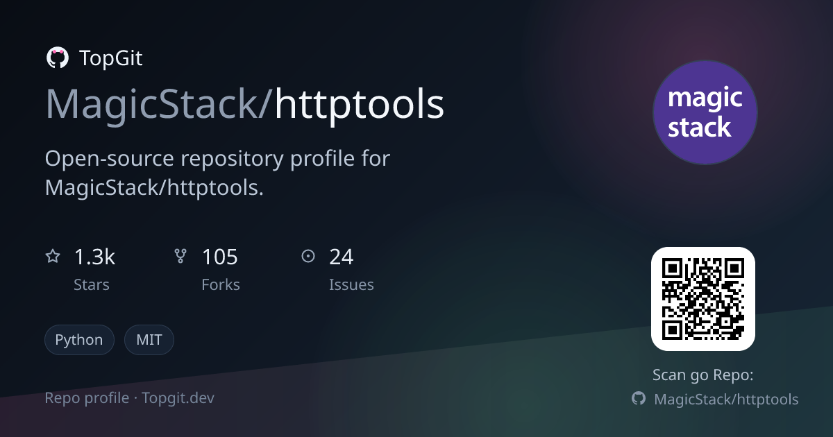 TopGit repo profile image for MagicStack/httptools