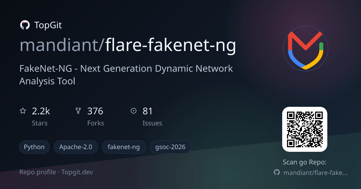 TopGit repo profile image for mandiant/flare-fakenet-ng