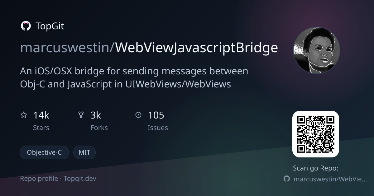TopGit repo profile image for marcuswestin/WebViewJavascriptBridge