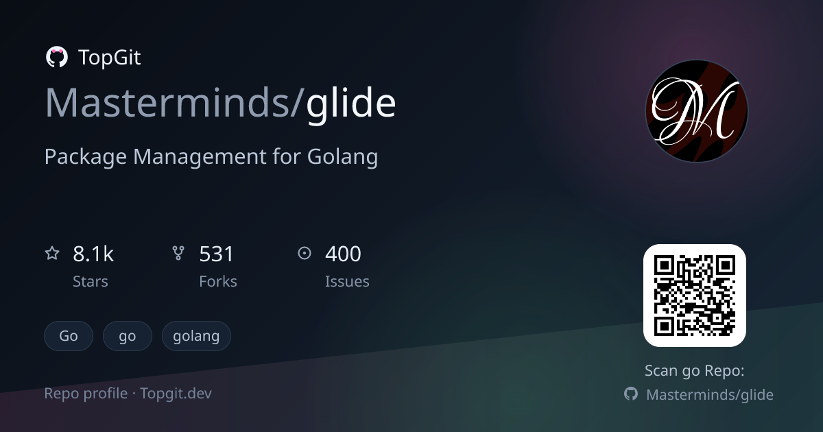 TopGit repo profile image for Masterminds/glide
