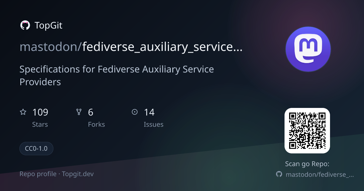 TopGit repo profile image for mastodon/fediverse_auxiliary_service_provider_specifications