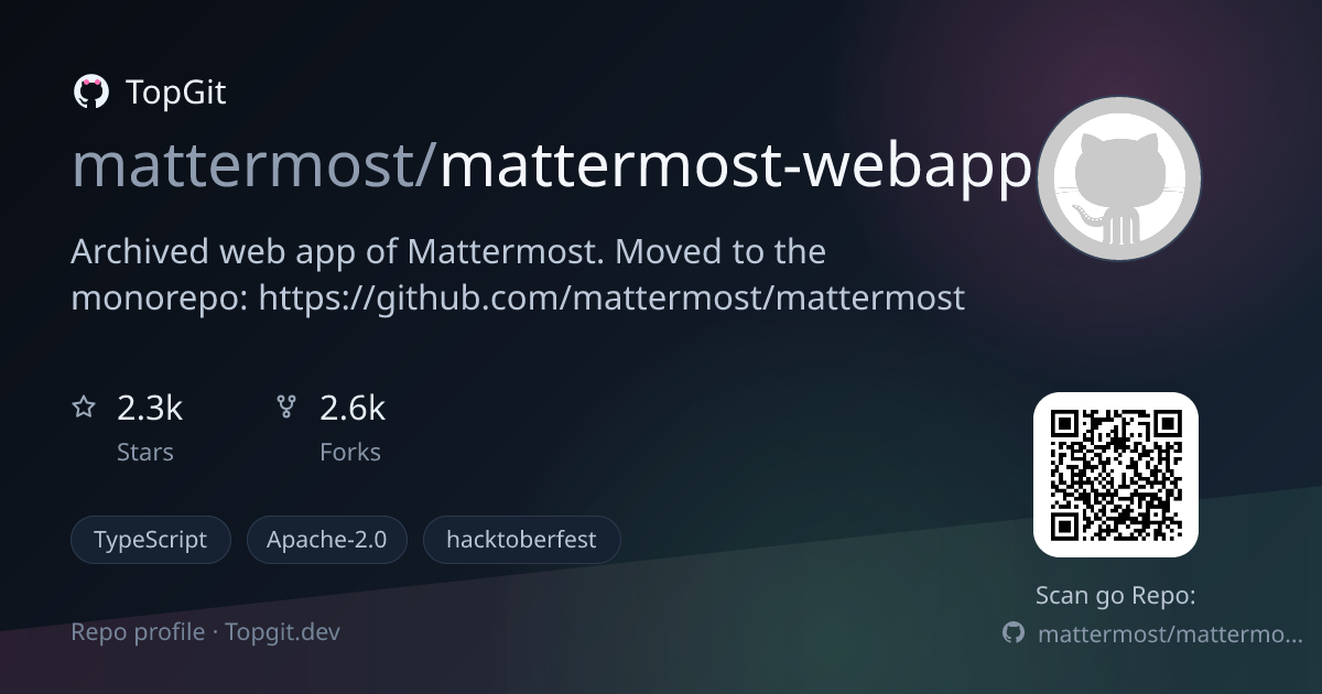 TopGit repo profile image for mattermost/mattermost-webapp