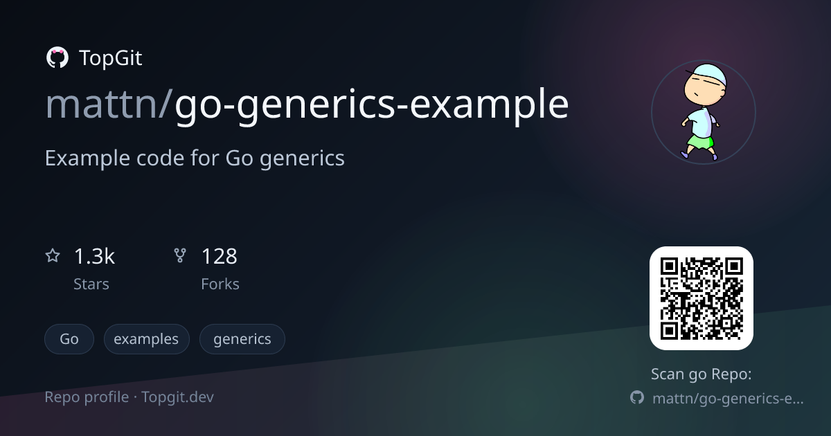 TopGit repo profile image for mattn/go-generics-example