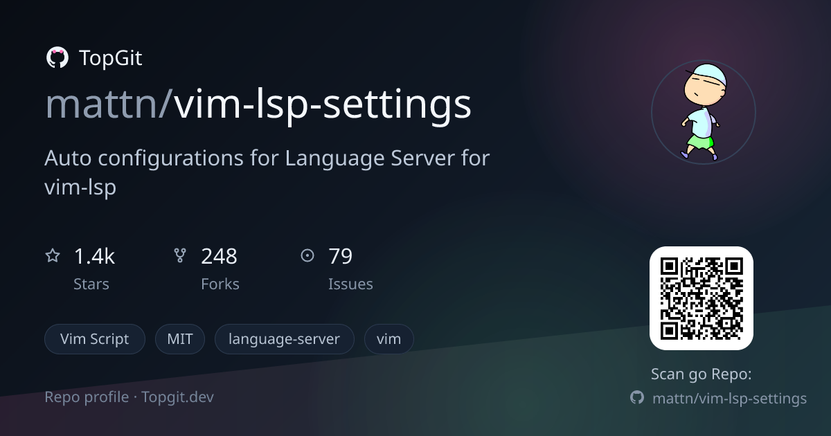 TopGit repo profile image for mattn/vim-lsp-settings