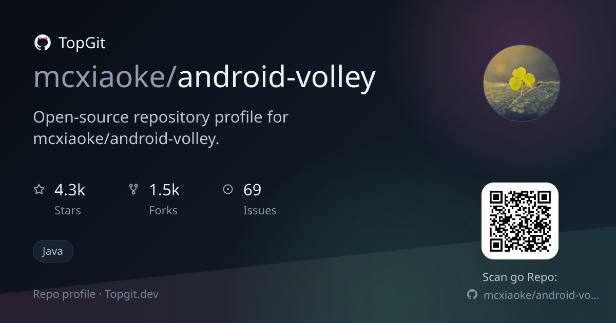 TopGit repo profile image for mcxiaoke/android-volley