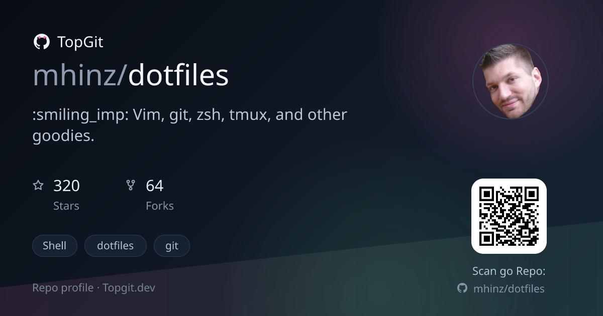TopGit repo profile image for mhinz/dotfiles