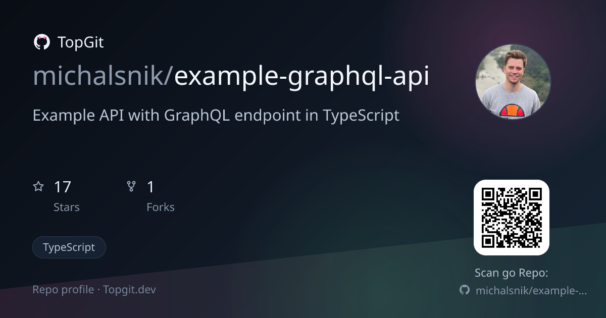 TopGit repo profile image for michalsnik/example-graphql-api