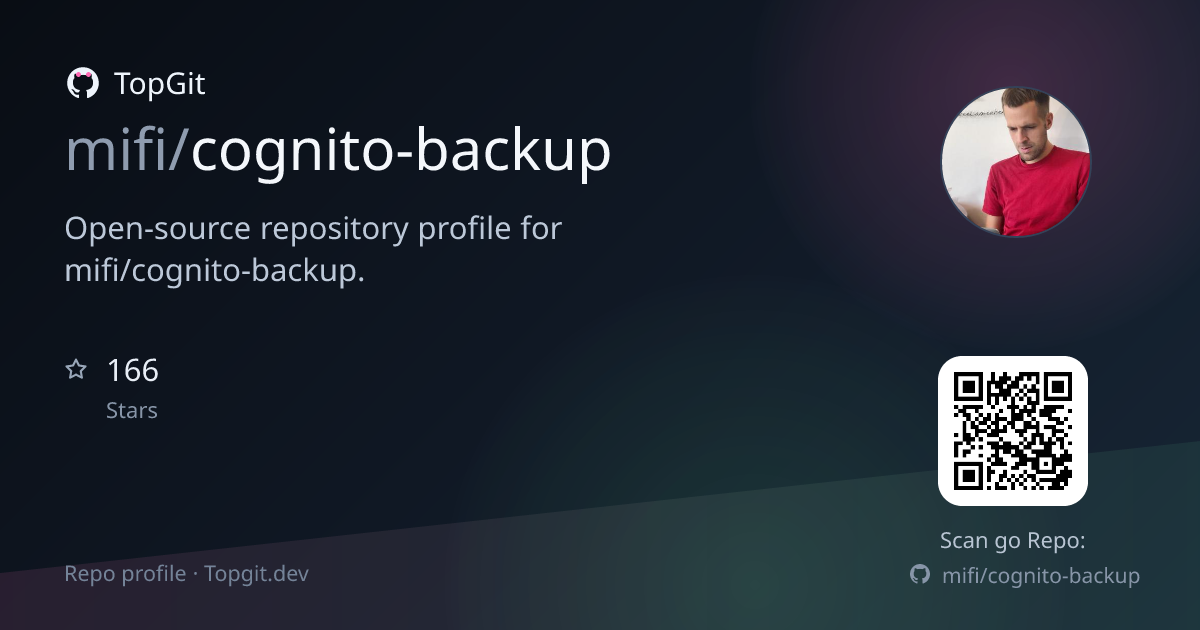 TopGit repo profile image for mifi/cognito-backup