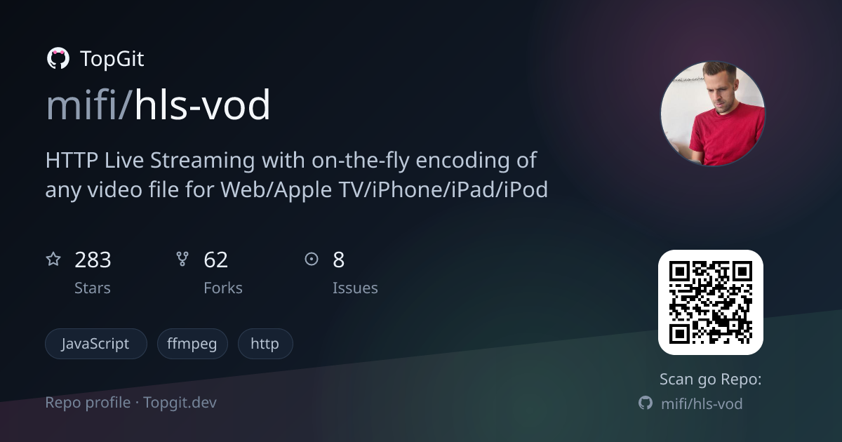 TopGit repo profile image for mifi/hls-vod
