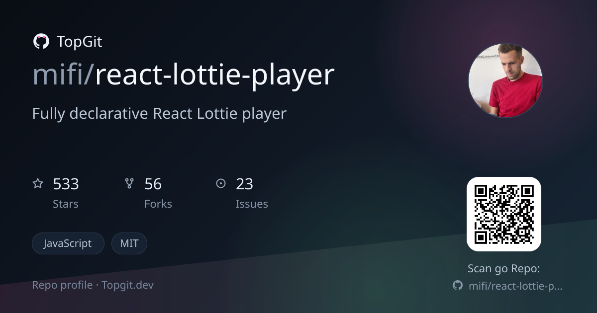 TopGit repo profile image for mifi/react-lottie-player