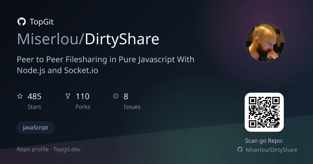 TopGit repo profile image for Miserlou/DirtyShare