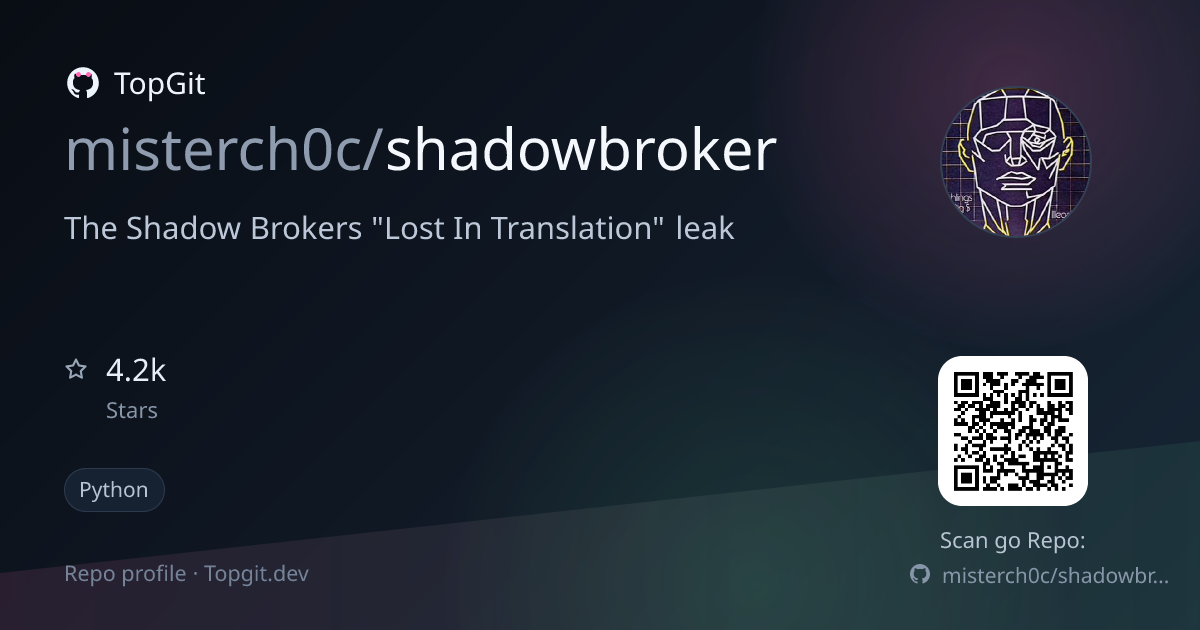 TopGit repo profile image for misterch0c/shadowbroker