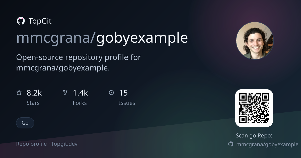 TopGit repo profile image for mmcgrana/gobyexample