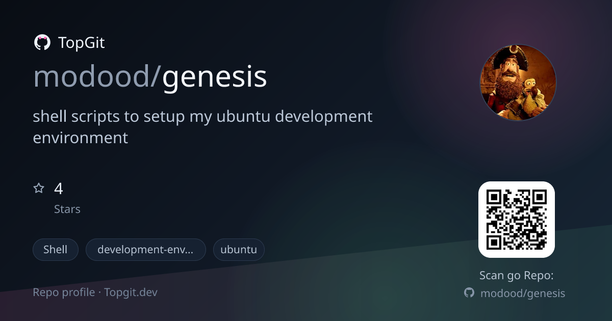 TopGit repo profile image for modood/genesis