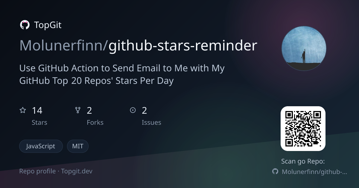TopGit repo profile image for Molunerfinn/github-stars-reminder