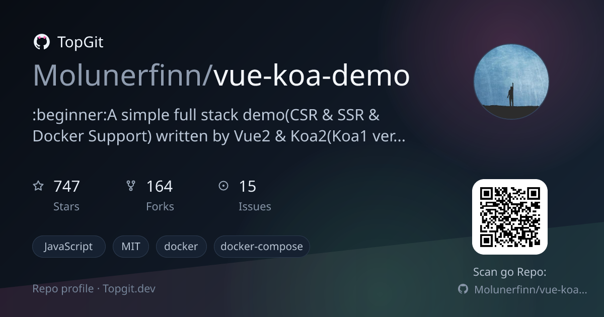 TopGit repo profile image for Molunerfinn/vue-koa-demo
