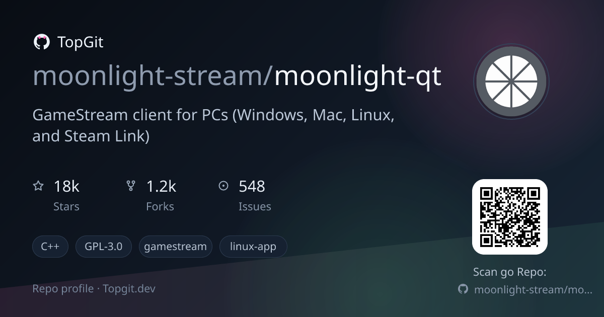 TopGit repo profile image for moonlight-stream/moonlight-qt