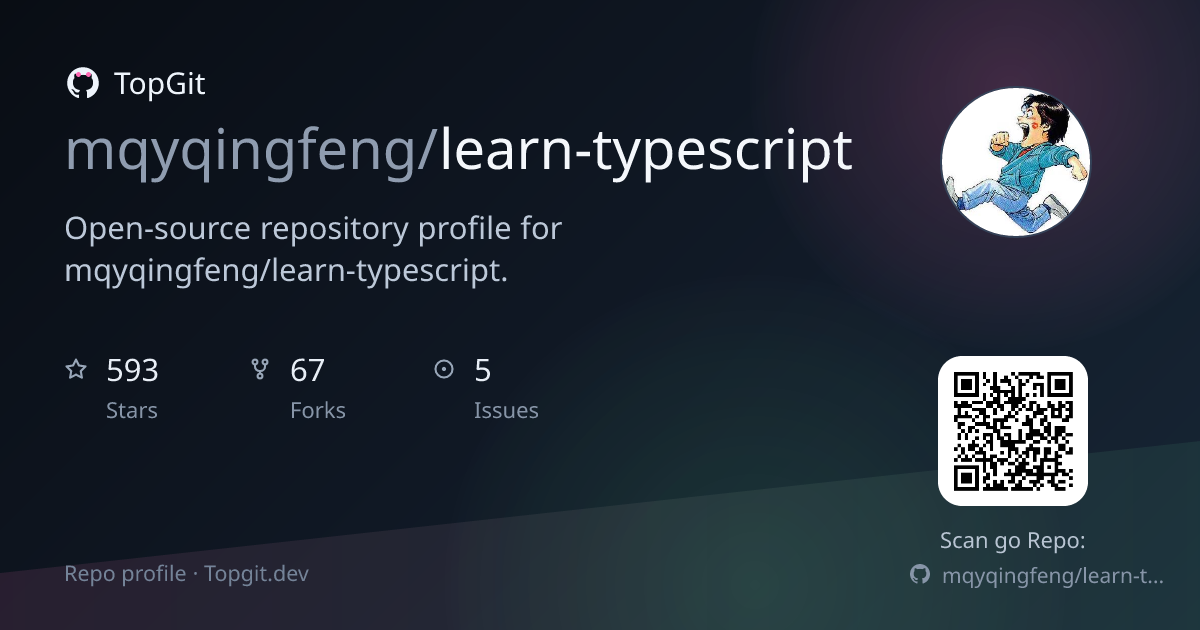 TopGit repo profile image for mqyqingfeng/learn-typescript