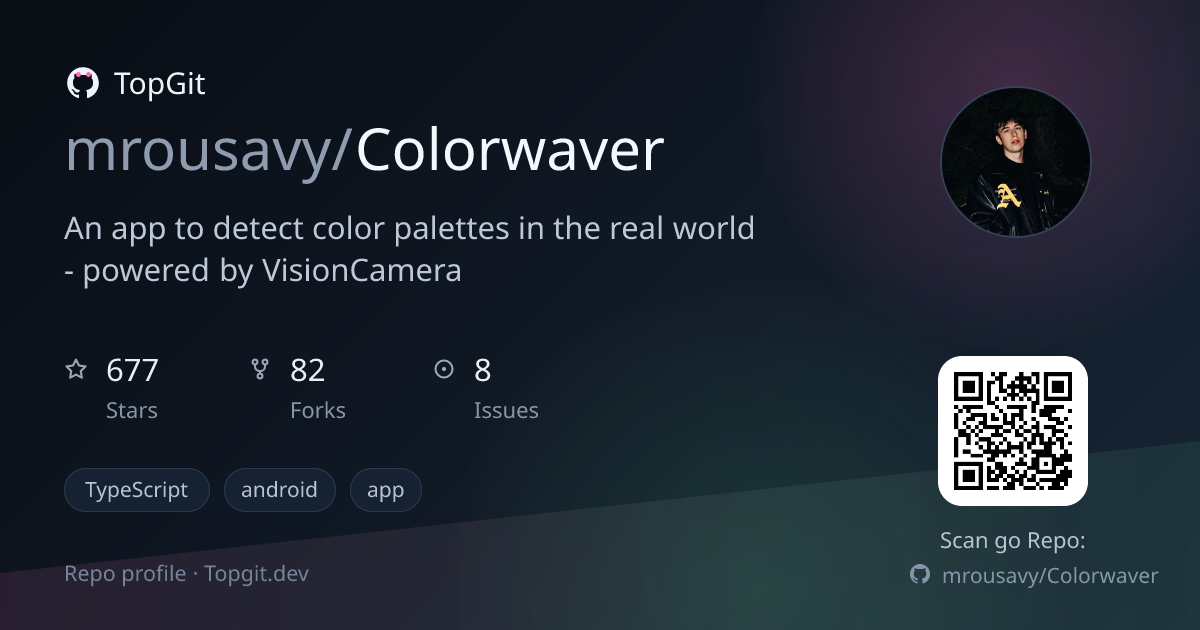 TopGit repo profile image for mrousavy/Colorwaver