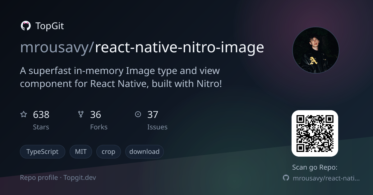 TopGit repo profile image for mrousavy/react-native-nitro-image