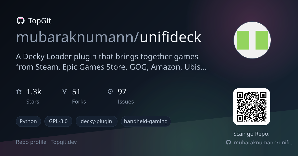 TopGit repo profile image for mubaraknumann/unifideck