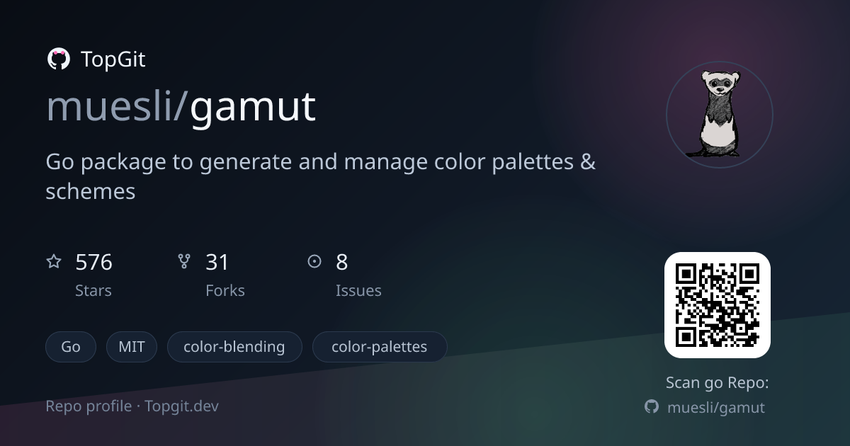 TopGit repo profile image for muesli/gamut