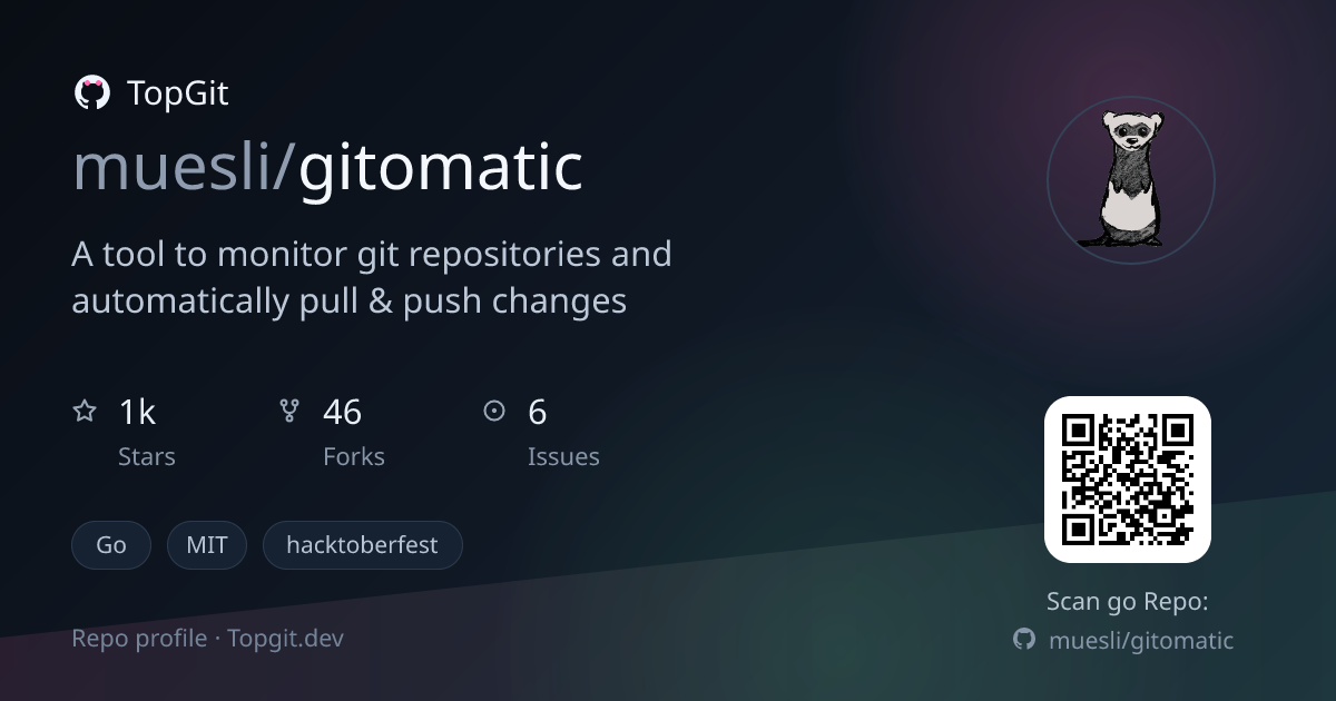 TopGit repo profile image for muesli/gitomatic