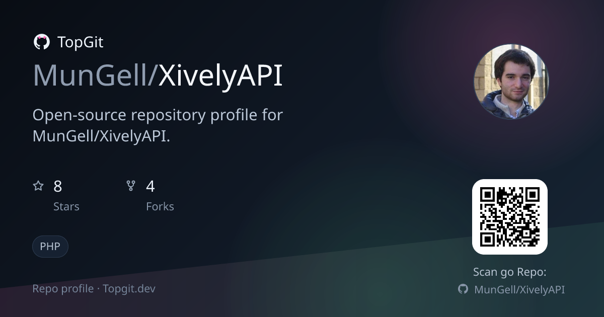 TopGit repo profile image for MunGell/XivelyAPI
