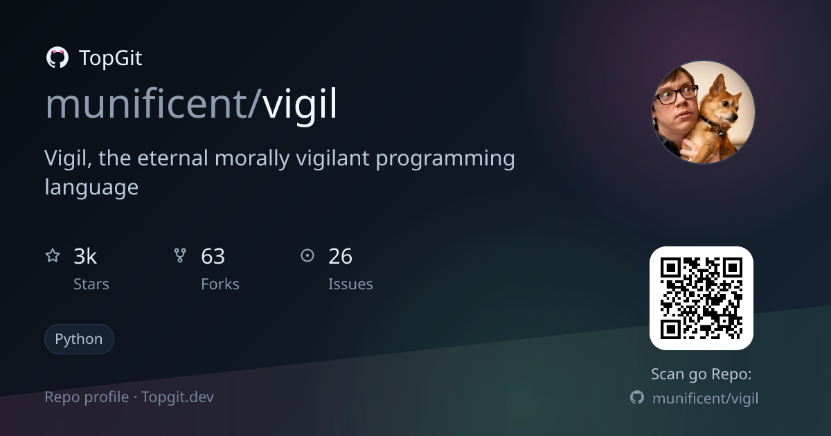 TopGit repo profile image for munificent/vigil