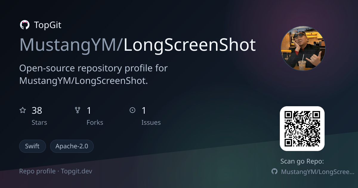 TopGit repo profile image for MustangYM/LongScreenShot