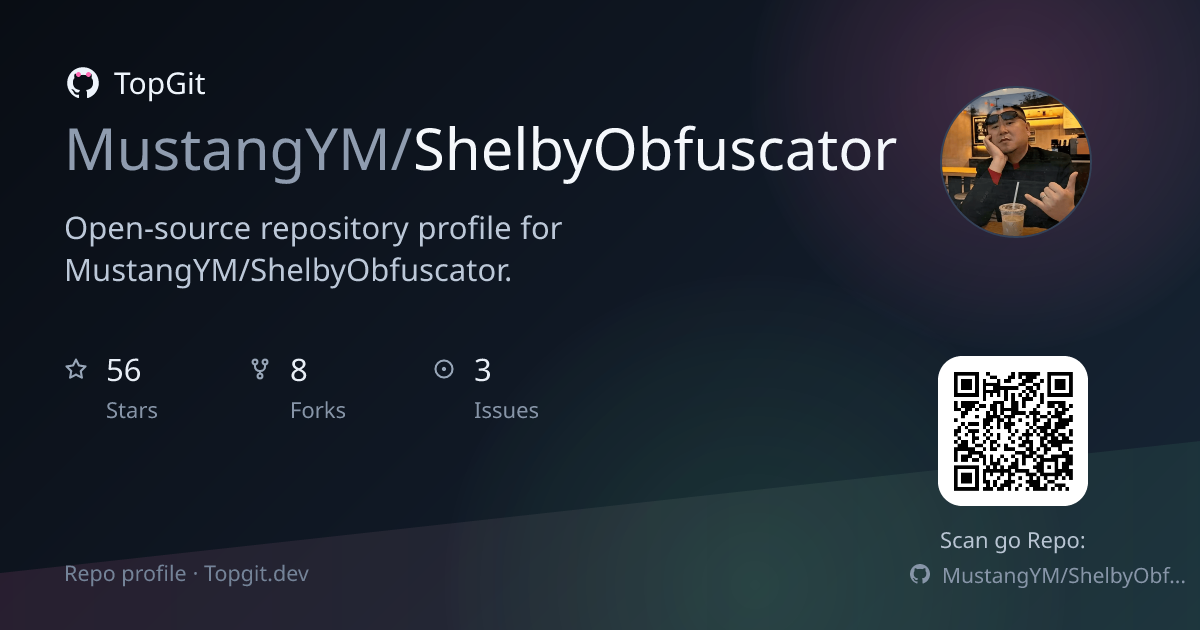 TopGit repo profile image for MustangYM/ShelbyObfuscator