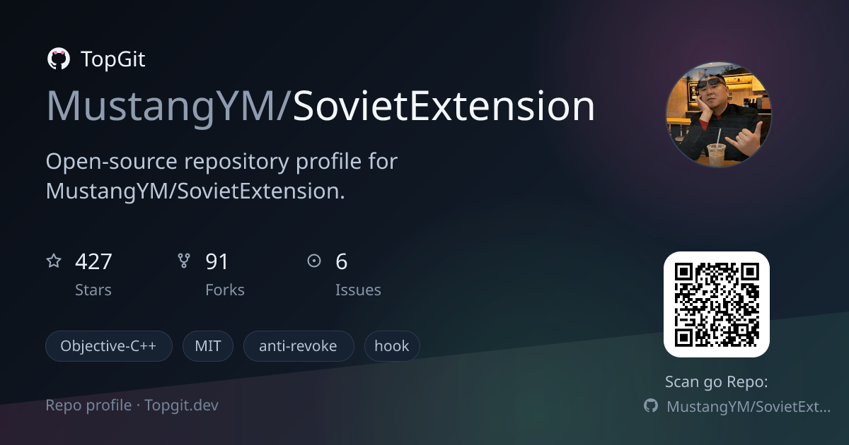 TopGit repo profile image for MustangYM/SovietExtension